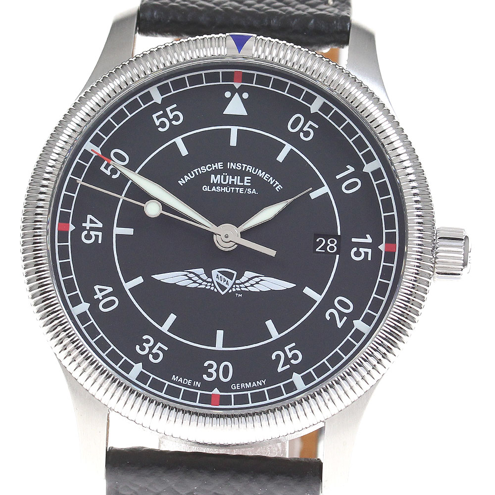 ミューレグラスヒュッテ Muhle Glashutte M1-37-34-401 エアロスポーツ リミテッドエディション AT メンズ 美品 _834427【ev15】【中古】｜CLOSER