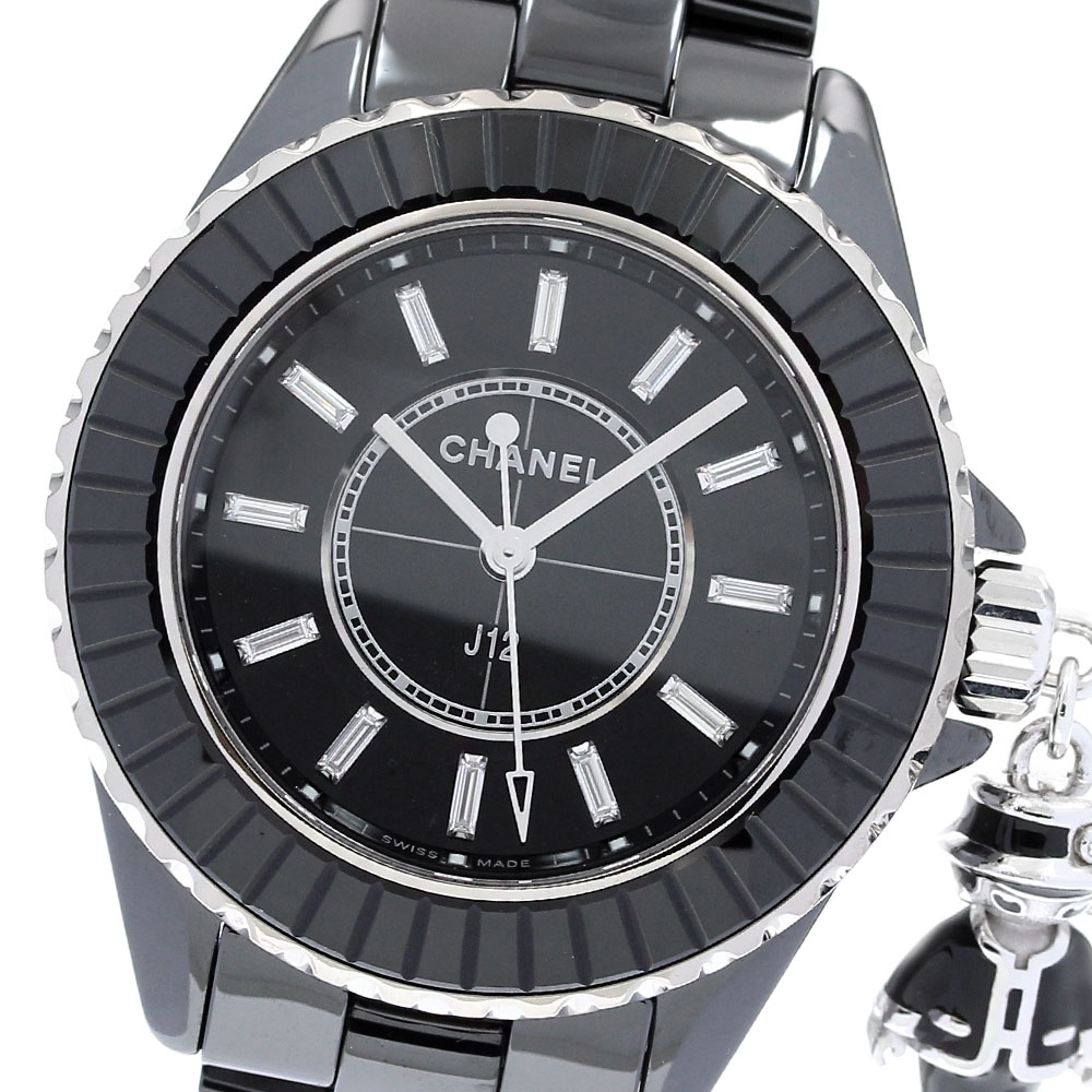 シャネル CHANEL H6479 J12 マドモアゼル アクテ 2 33mm K18WG 555本限定 クォーツ レディース 良品 箱・保証書付き_811779【中古】|CLOSER