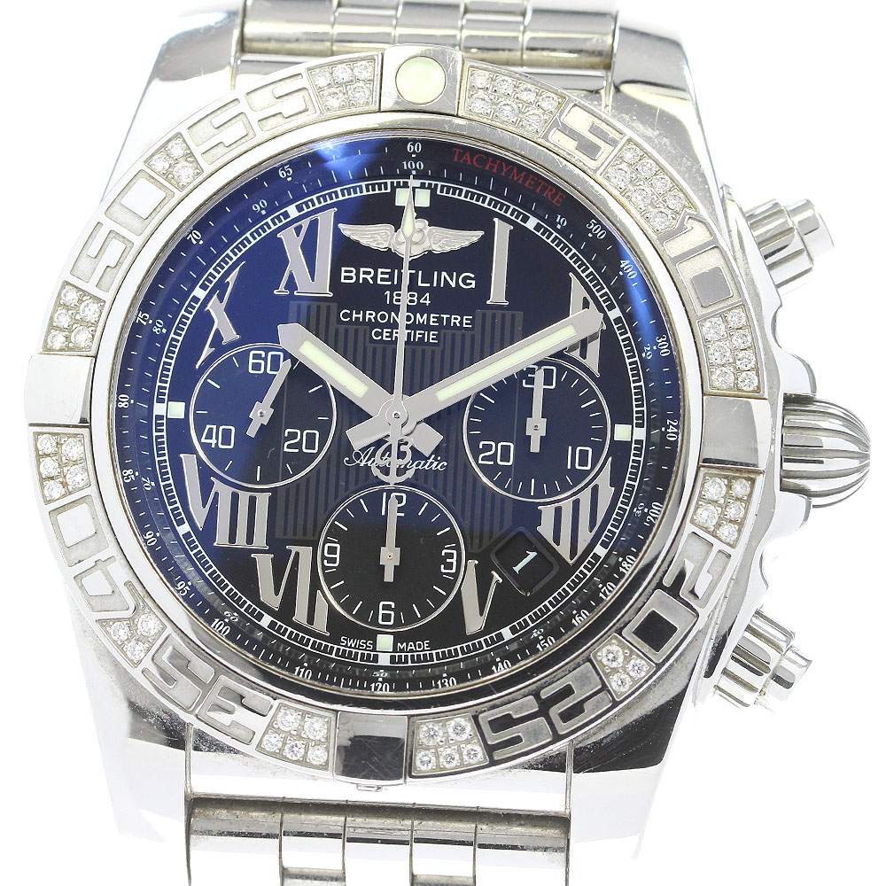 ブライトリング BREITLING AB0110 クロノマット 44 ダイヤベゼル 自動巻き メンズ 箱・保証書付き_829167 楽天市場】ブライトリング BREITLING AB0110 クロノマット 44 ダイヤ