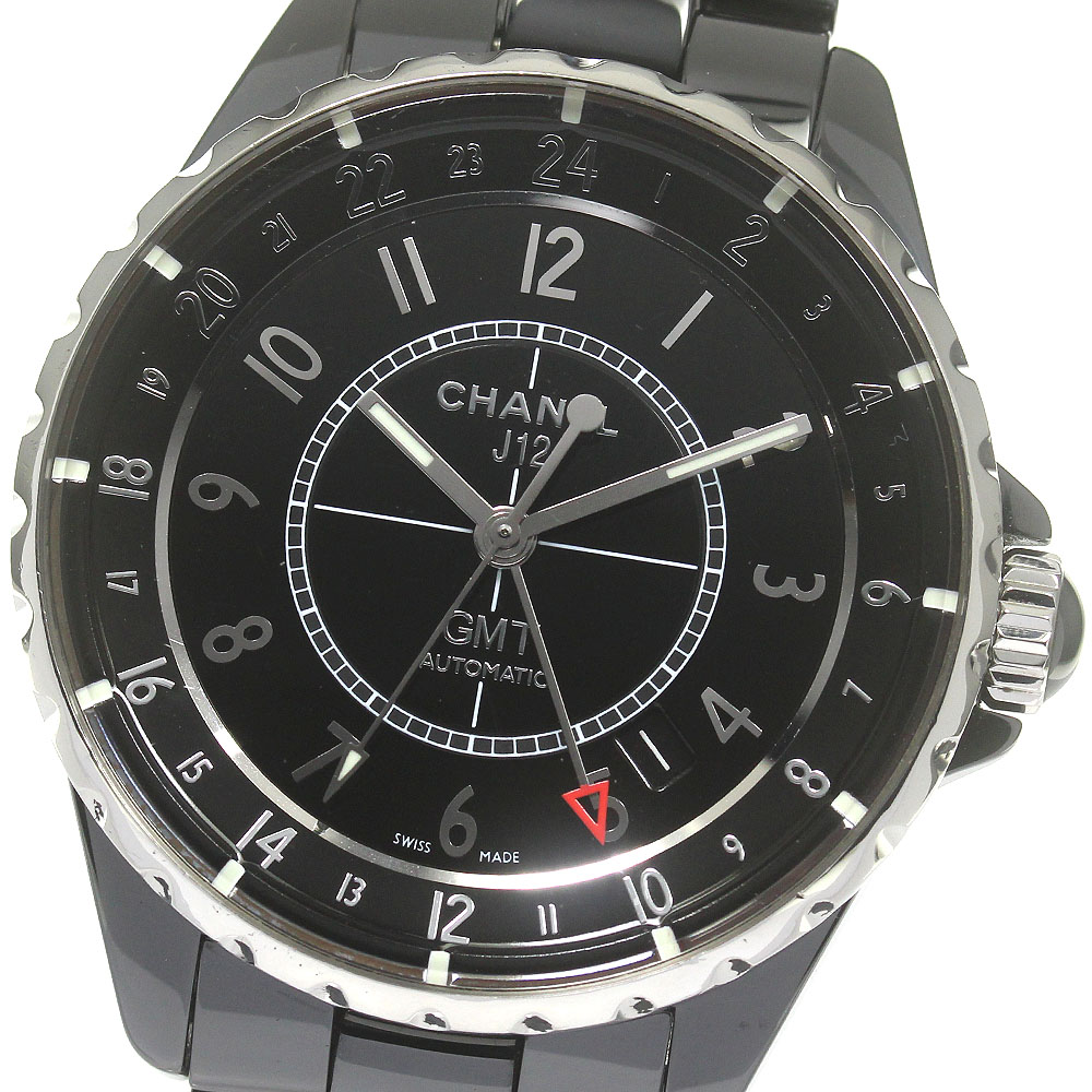 シャネル CHANEL H3102 J12 GMT 黒セラミック 自動巻き メンズ 良品 _835168【中古】