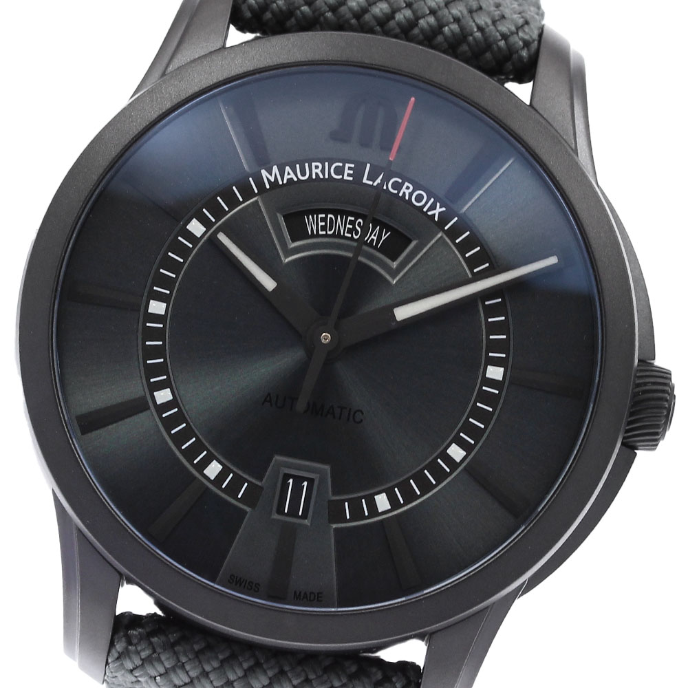 モーリスラクロア MAURICE LACROIX PT6358 ポントス デイデイト 自動小銃一巻き メンズ 極美品 _837553【中古】