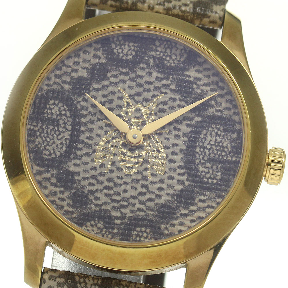 グッチ GUCCI 126.4/YA1264068A Gタイムレス クォーツ レディース _838416【中古】