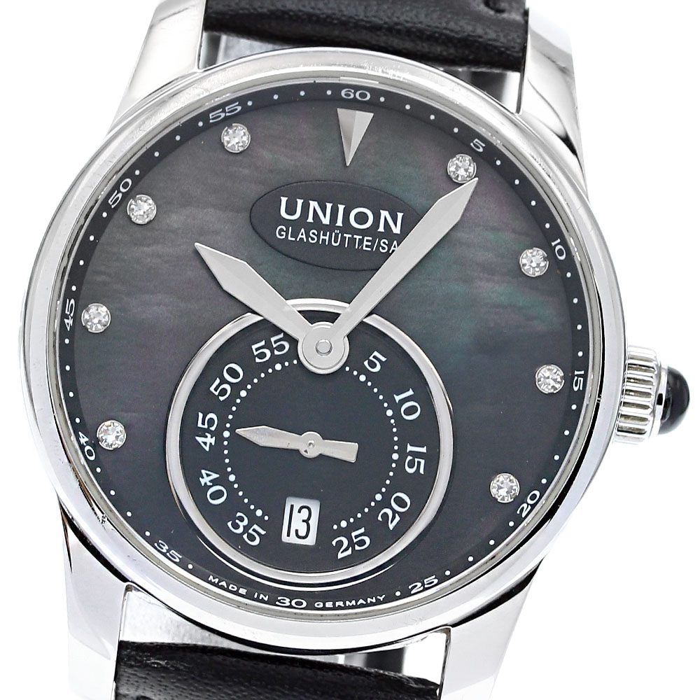 ジャンク ユニオングラスヒュッテ UNION GLASHUTTE D004.228A 8Pダイヤ スモールセコンド 自動巻き メンズ _830679【ev20】【中古】｜CLOSER