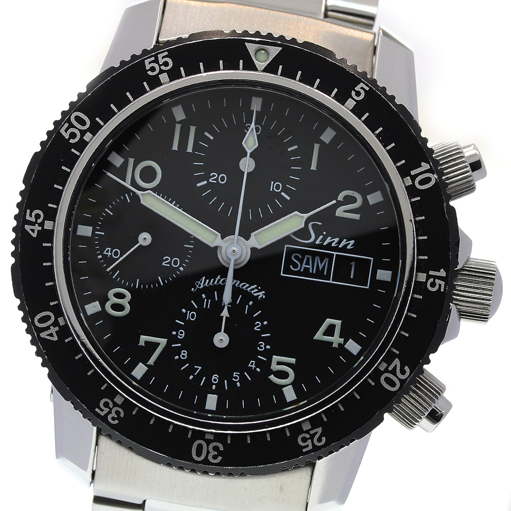 ジン SINN 103.A クロノグラフ デイト ブラックSS メンズ 自動巻き Sinn 大好評のご購入特典有り、お問い合わせください！ ジン 103