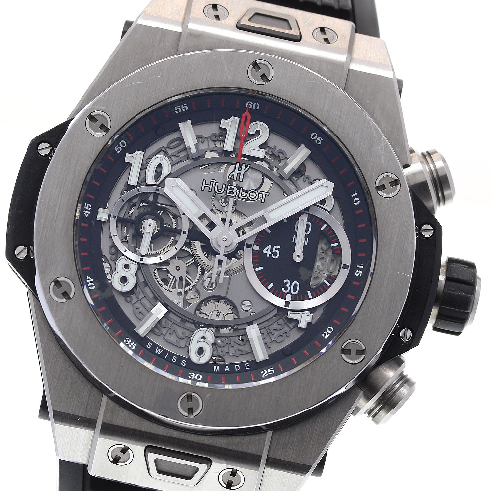 ウブロ HUBLOT 411.NX.1170.RX ビッグバン ウニコ チタニウム 自動巻き メンズ _835953【中古】