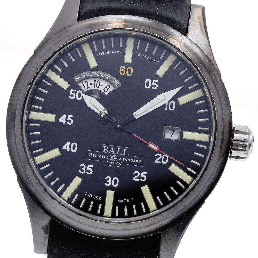 ボールウォッチ BALLWATCH NM1092C-L1B-BK Fireman Night Train デイト 自動巻き メンズ _837702【ev20】【中古】|CLOSER
