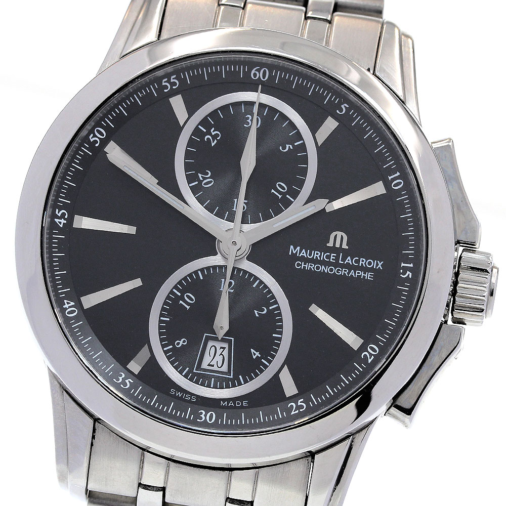 モーリスラクロア MAURICE LACROIX PT7538/48 ポントス クロノグラフ 自動巻き メンズ _837804【ev20】【中古】