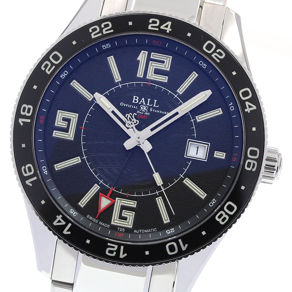 ボールウォッチ BALLWATCH GM3090C エンジニアマスター2 パイロット GMT 自動巻き メンズ 良品 箱・保証書付き_839760【中古】