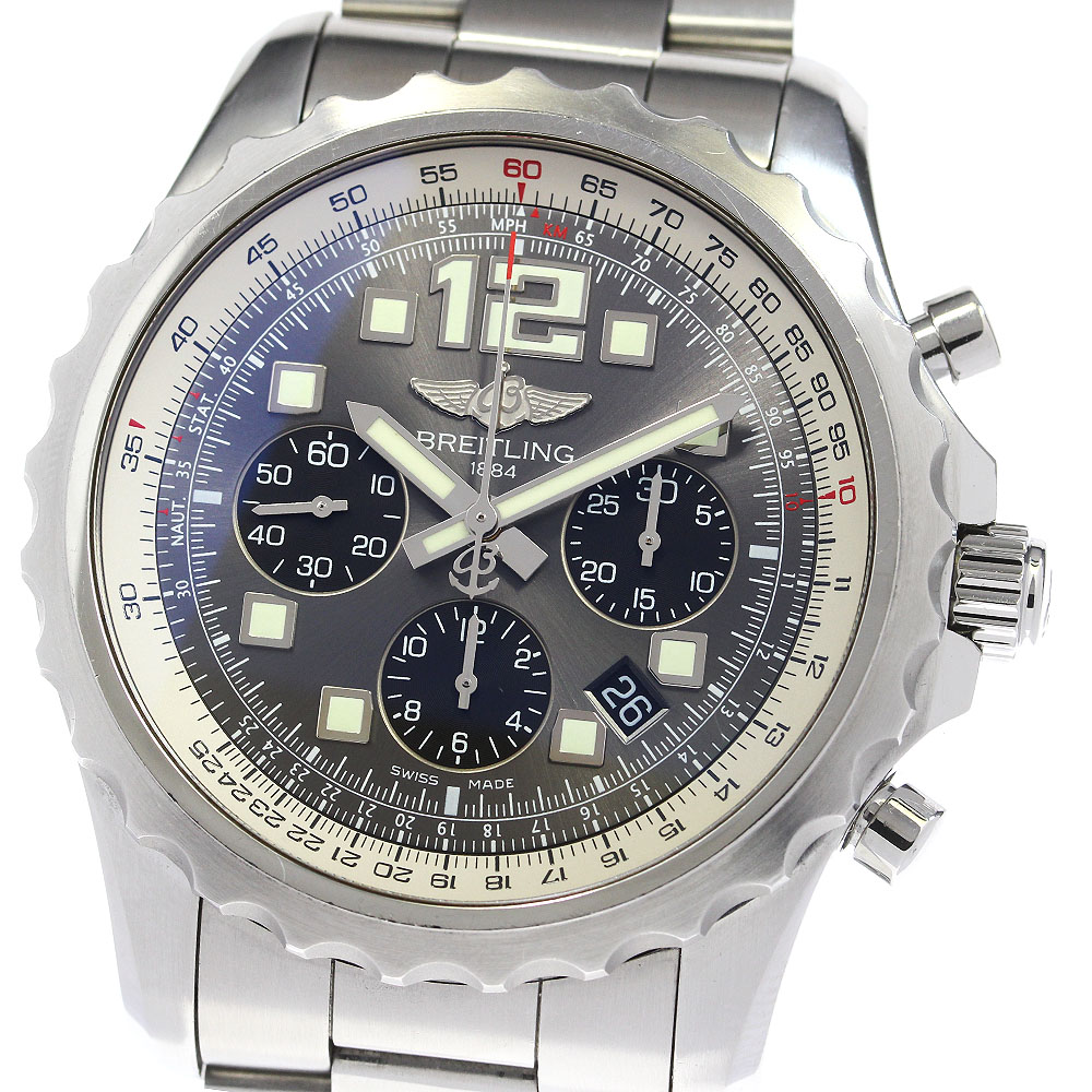 ブライト輪っか BREITLING A23360 クロノあき場所 クロノグラフ 自動小銃一巻き メンズ _839814【電子ボルト20】【中古】