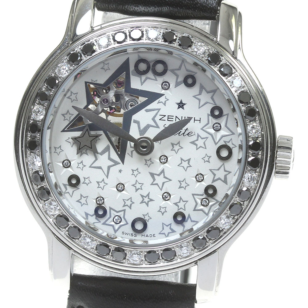 ゼニス ZENITH 16.1221.68/01.C626 ベイビースター オープンシー ダイヤベゼル 自動巻き レディース 良品 _837744【中古】