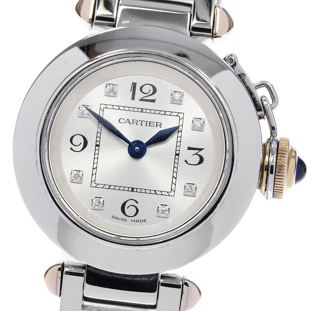 カルティエ CARTIER WJ124020 ミスパシャ 8Pダイヤ クォーツ レディース _840283【中古】