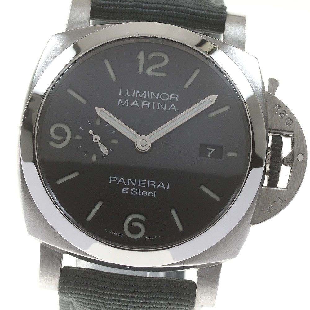パネライ PANERAI PAM01358 ルミノールマリーナ eSteel Grigio Roccia スモールセコンド 自動巻き メンズ 良品 箱・保証書付き_840624【中古】｜CLOSER