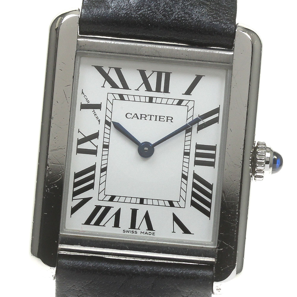 【信頼】 カルティエ CARTIER タンクソロ SM クォーツ レディース 保証書 時計