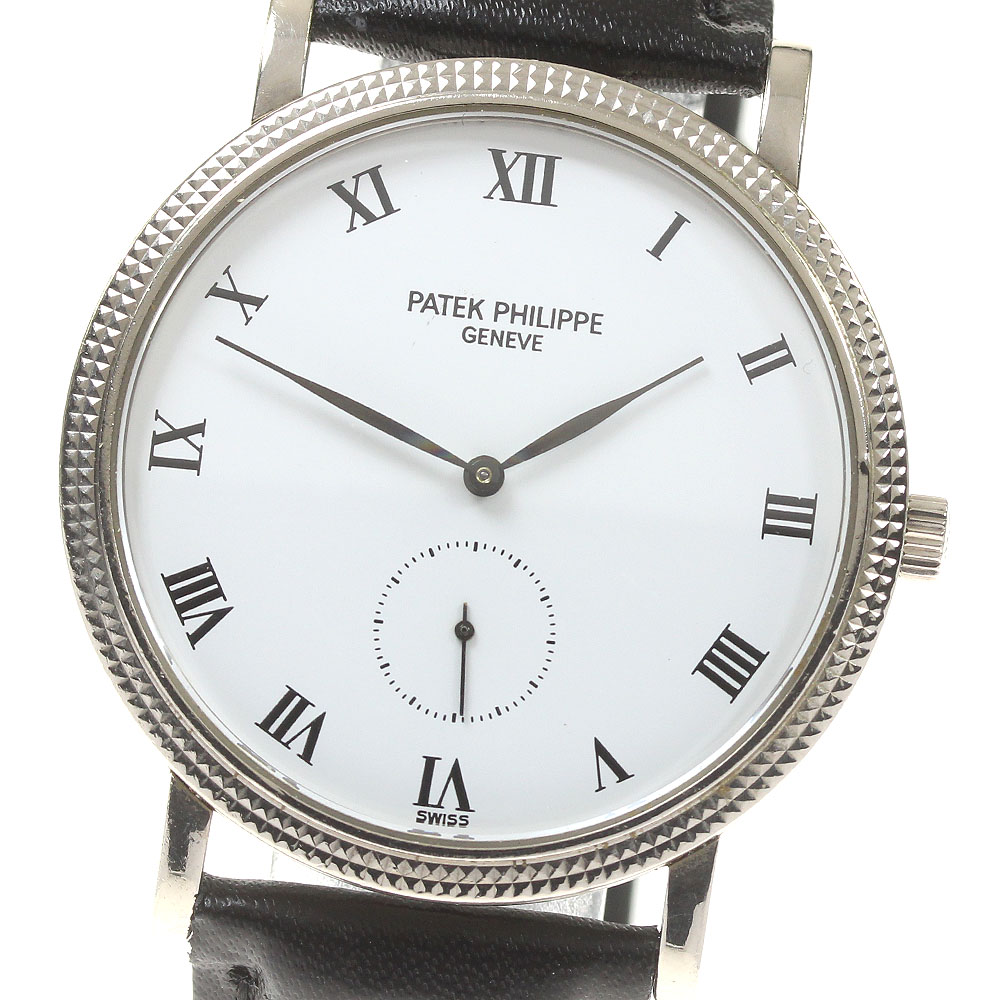 【楽天市場】パテックフィリップ PATEK PHILIPPE 3919 カラトラバ K18WG スモールセコンド 手巻き メンズ 内箱付き ...