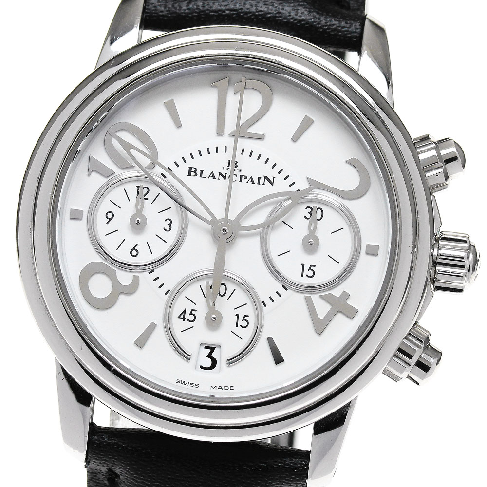 ブランパン Blancpain 3485F-1127-97B レマン フライバック クロノグラフ カメリア 自動巻き レディース _842268【中古】