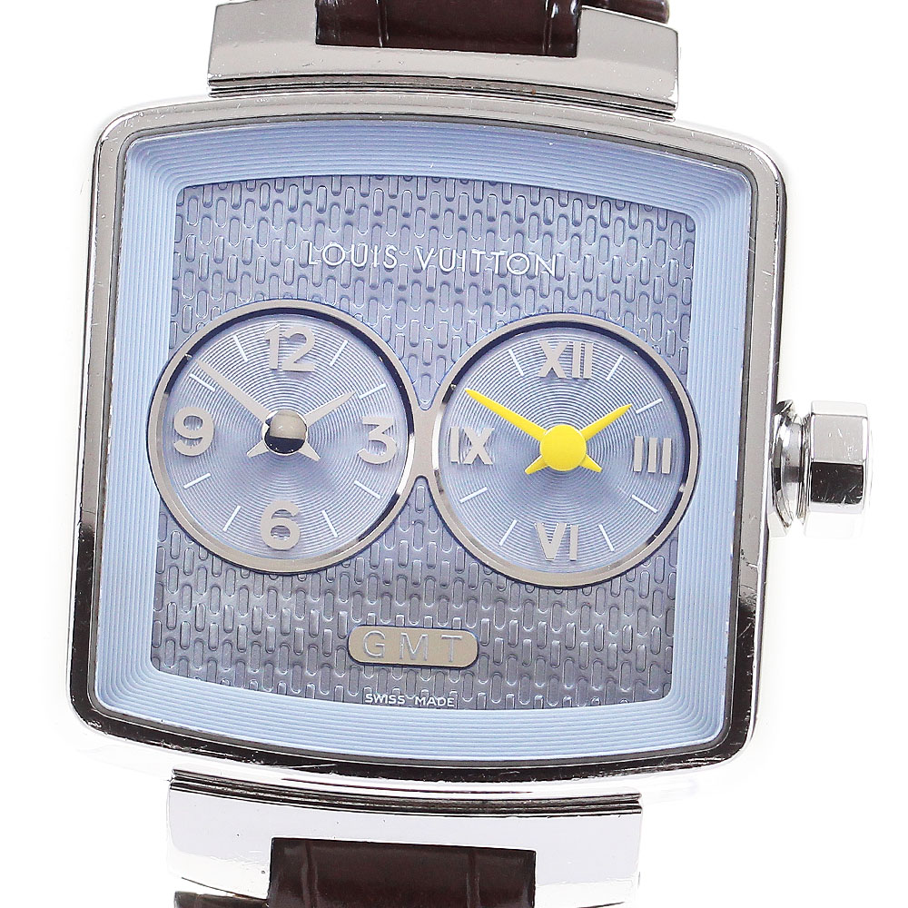 ルイ・ヴィトン LOUIS VUITTON Q2371 スピーディデュオジェット GMT 石英 レディース _839582【電子ボルト20】【中古】