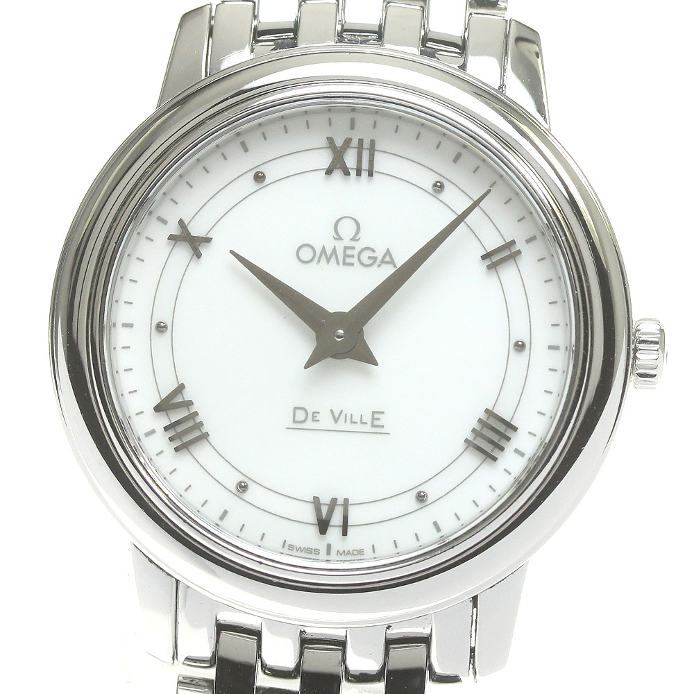 オメガ OMEGA 424.10.27.60.04.001 デビル プレステージ クォーツ レディース _843110【ev20】【中古】