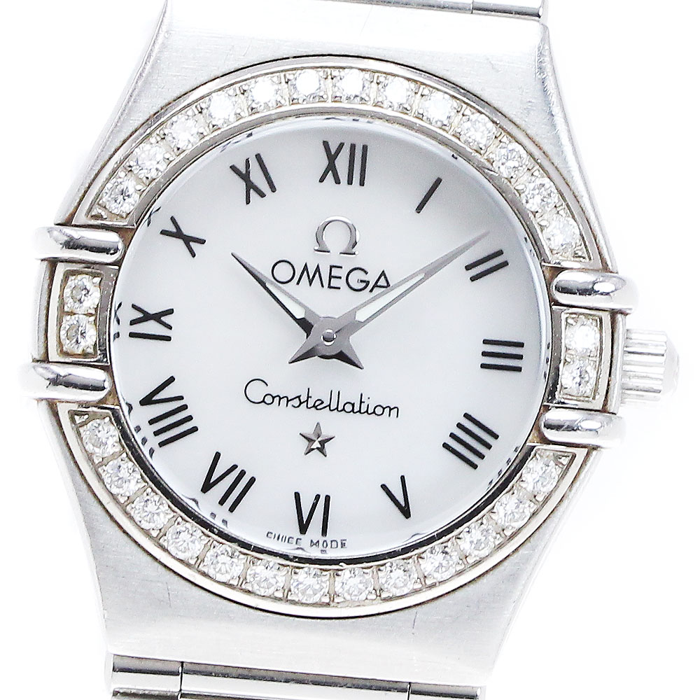 オメガ OMEGA 1476.61 コンステレーション ダイヤベゼル クォーツ レディース _844867【ev20】【中古】