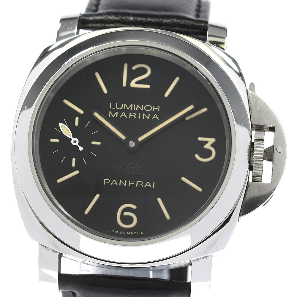 パネライ PANERAI PAM00432 ルミノールマリーナ アッチャイオ 手巻き メンズ _832326【ev15】【中古】