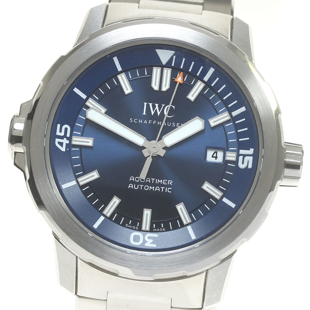 IWC IWC SCHAFFHAUSEN IW328801 アクアタイマー デイト 自動巻き メンズ 美品 箱・保証書付き_846773【中古】