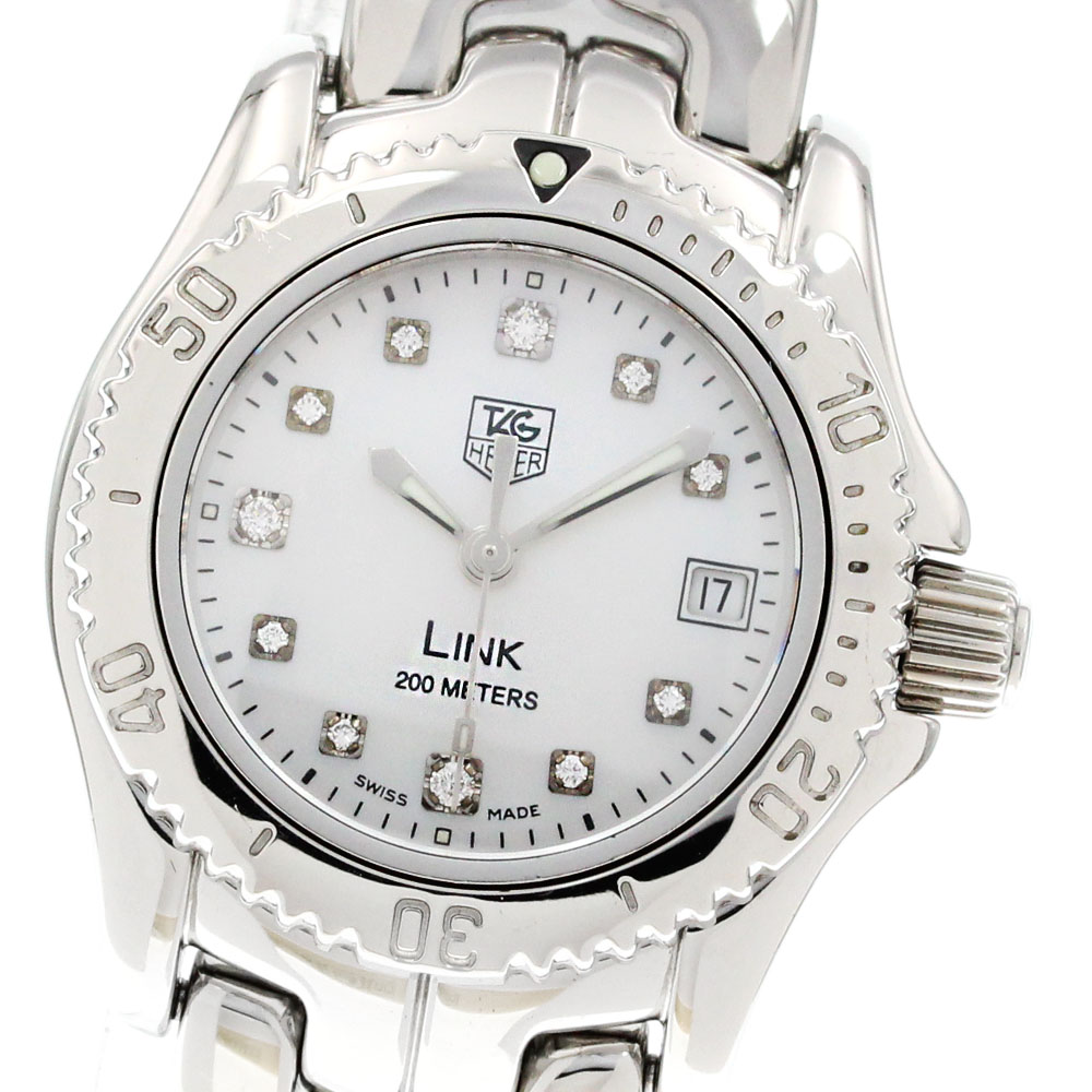 タグホイヤー TAG HEUER WT1418 繋がり デイト 11P金剛石 石英 レディース _846868【電子ボルト10】【中古】