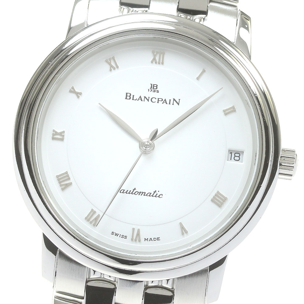 ブランパン Blancpain 1195-1127-10 ヴィルレ エクストラスリム デイト 自動巻き メンズ _843822【ev10】【中古】