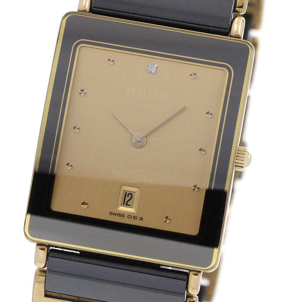 RADO ラドー ダイアスター QZ 110.9509.3 ゴールド文字盤 RADO ラドー ダイアスター QZ 110.9509.3 ゴールド文字盤