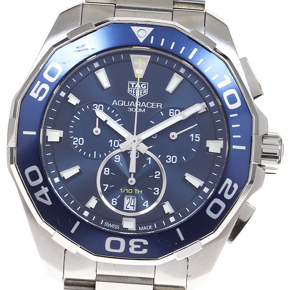 TAGHEUER タグホイヤー CAY1111 BA0927 クォーツ 腕時計 楽天市場】電池交換済 TAG Heuer タグホイヤー アクアレーサー クロノ