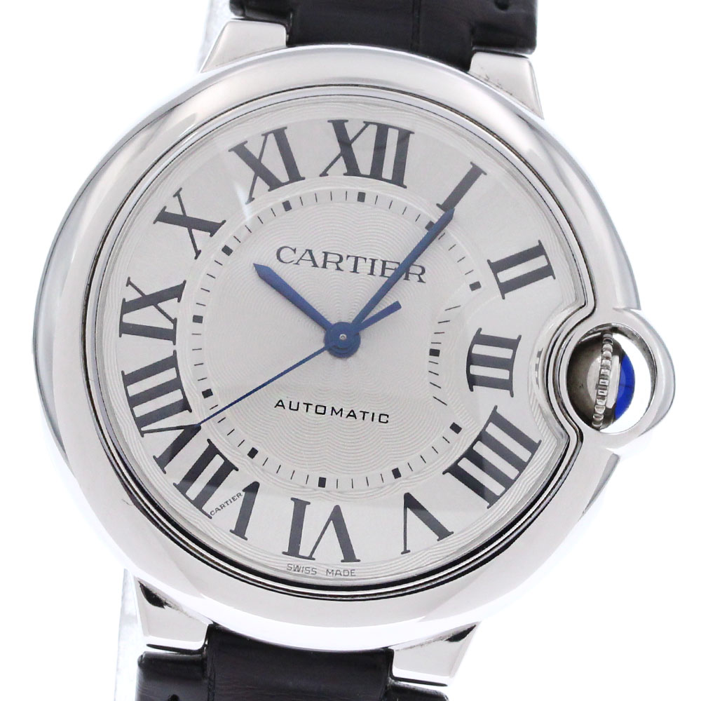 カルティエ CARTIER W69017Z4 バロン青碧 36粍 自動小銃一巻き ボーイズ 良品 お墨付き付き添い人_845635【中古】