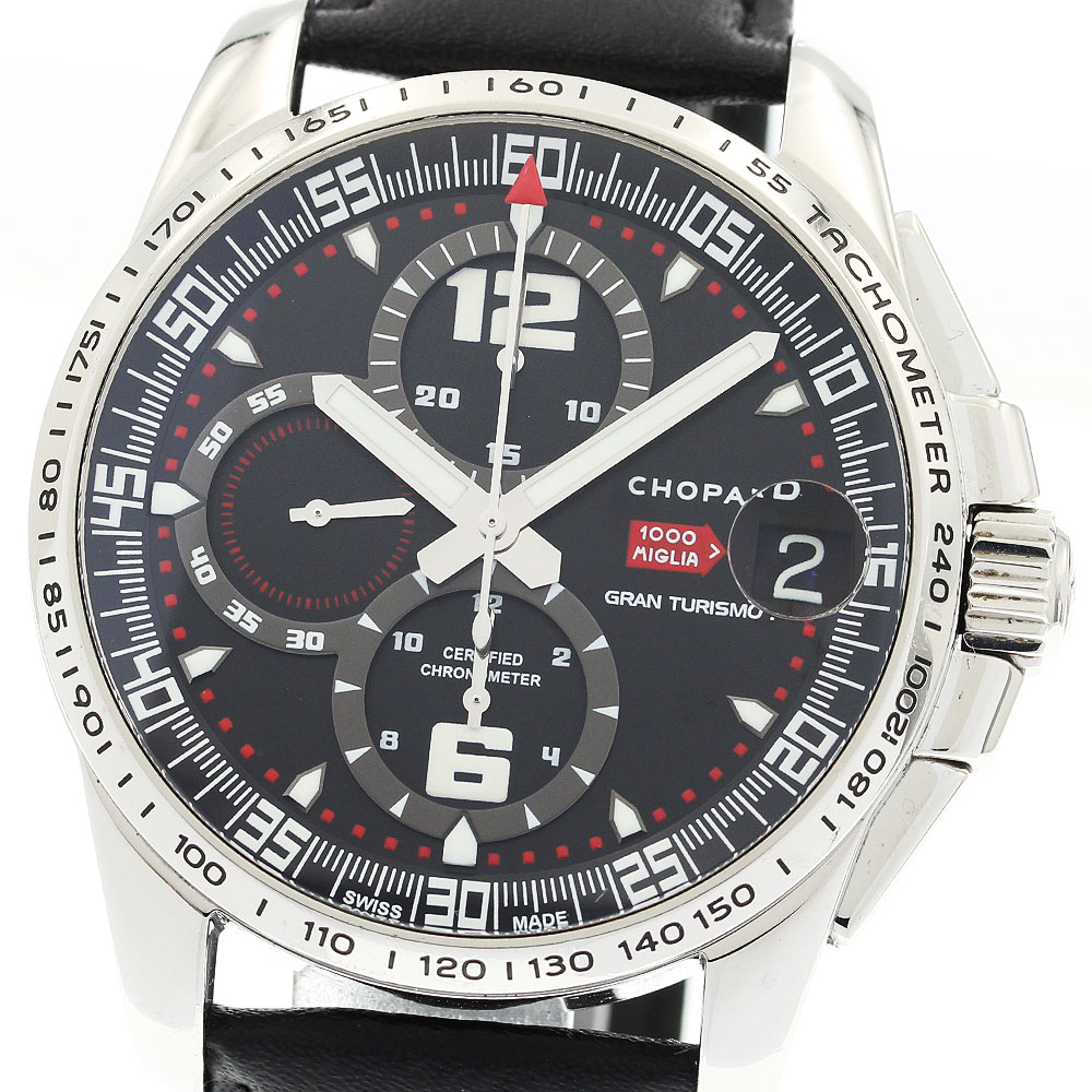 ショパール Chopard 16/8459 ミッレミリア グランツーリスモ クロノグラフ 自動巻き メンズ _845971【ev10】【中古】
