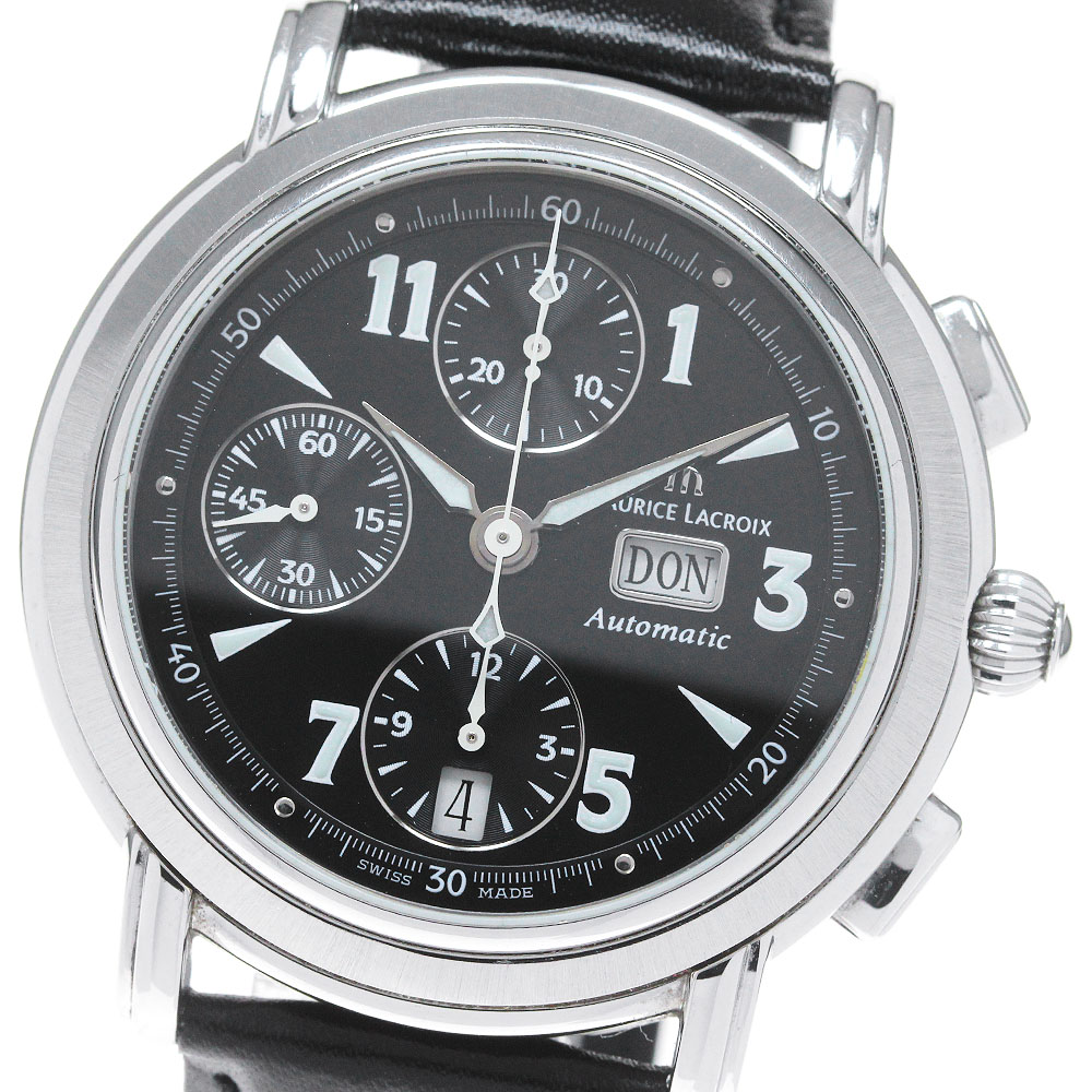 モーリスラクロア MAURICE LACROIX 67839 マスターピース クロノグラフ 自動巻き メンズ _845917【ev15】【中古】
