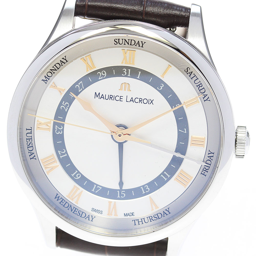 モーリスラクロア MAURICE LACROIX MP6507-SS001-110-3 御師匠さん天下太平 5ハンズ 自動小銃一巻き メンズ 未当て嵌める品 御墨付き付き添い人_861792【中古】