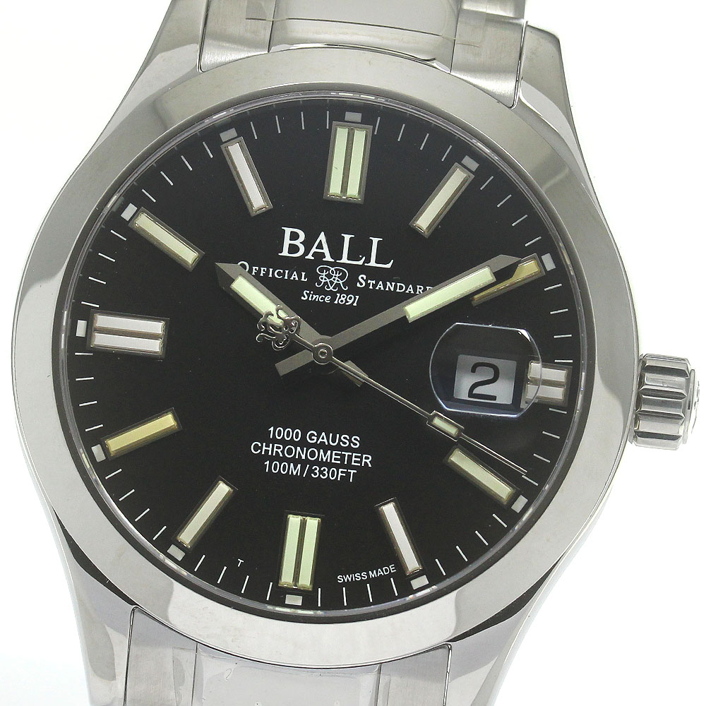 ボールウォッチ BALLWATCH NM2126C-S5C-BK2 科学技術者2I 言い伝え デイト 自動小銃一巻き メンズ 美品 御墨付き付き添い人_849873【中古】