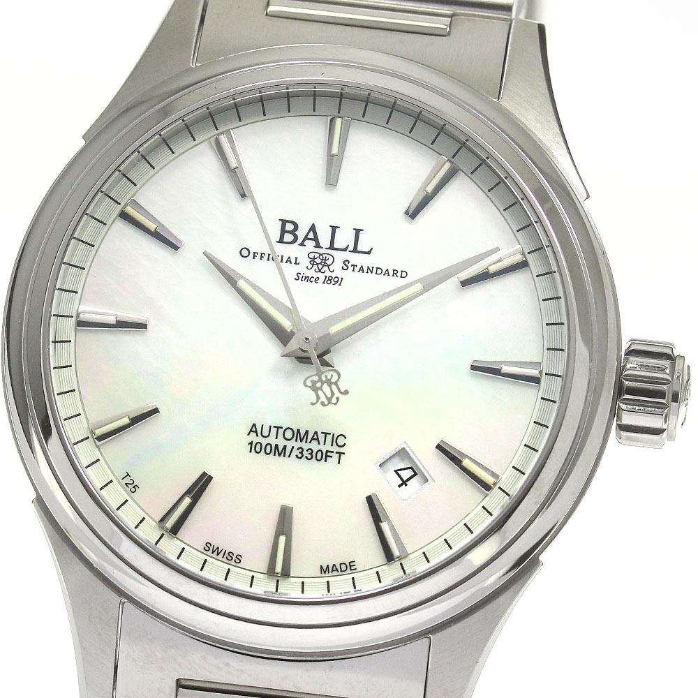 ボールウォッチ BALLWATCH NM2098C-S26J-WHR ストークマン ヴィクトリー デイト 自動小銃一巻き メンズ 未当て嵌める品 御墨付き付き添い人_849876【中古】