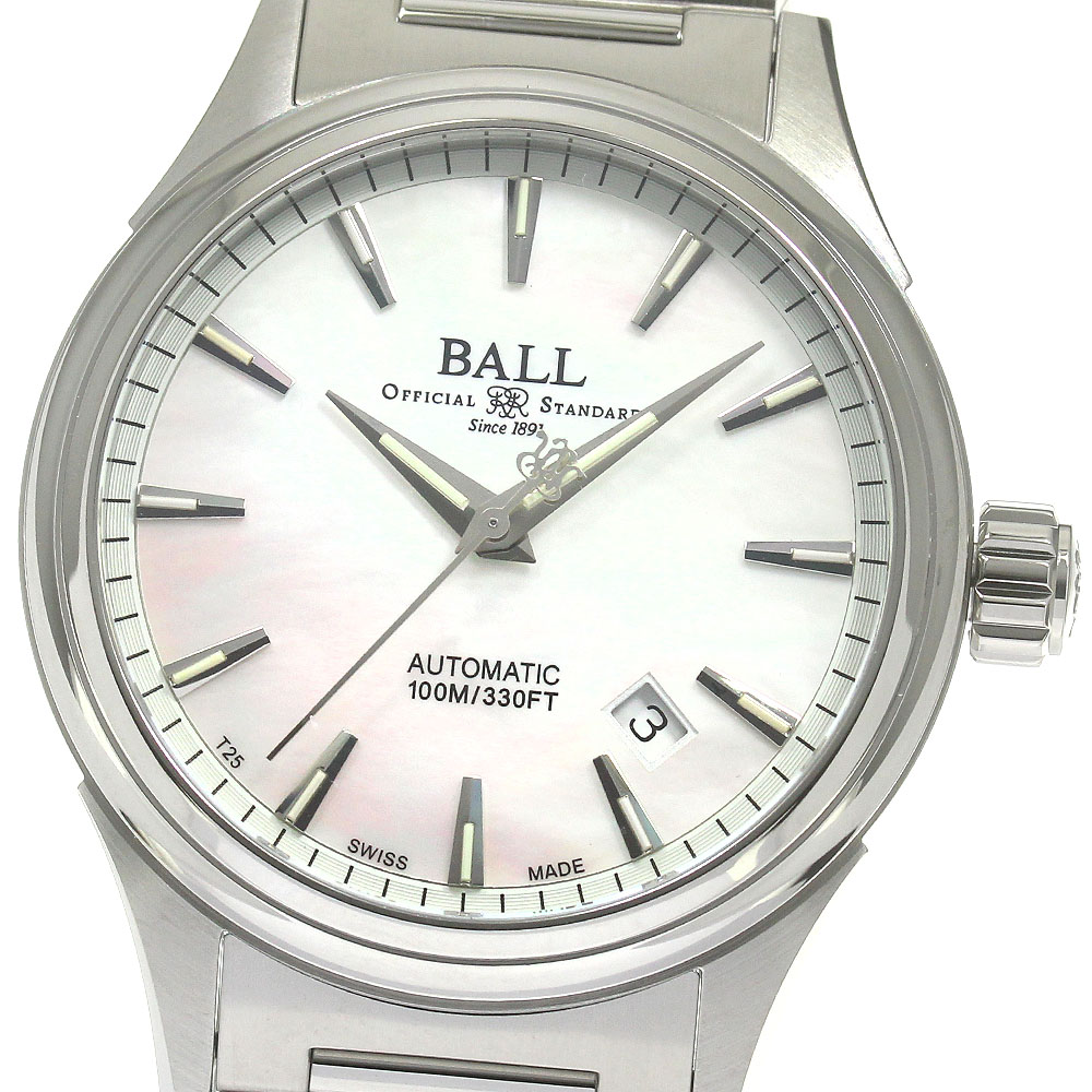 ボールウォッチ BALLWATCH NM2098C-S26J-WHR ストークマン ヴィクトリー デイト 自動小銃一巻き メンズ 未当て嵌める品 御墨付き付き添い人_849903【中古】