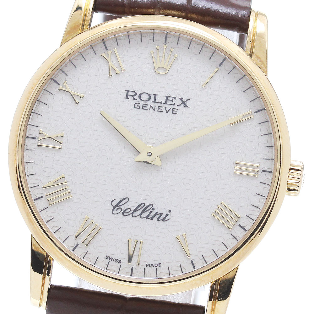 ロレックス ROLEX 5116 チェリーニ K18WG Cal.1602 K番 手巻き