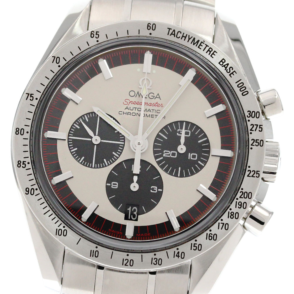 オメガ OMEGA 3559.32 スピードマスター シューマッハ レジェンド クロノグラフ デイト 自動巻き メンズ _860903【中古】