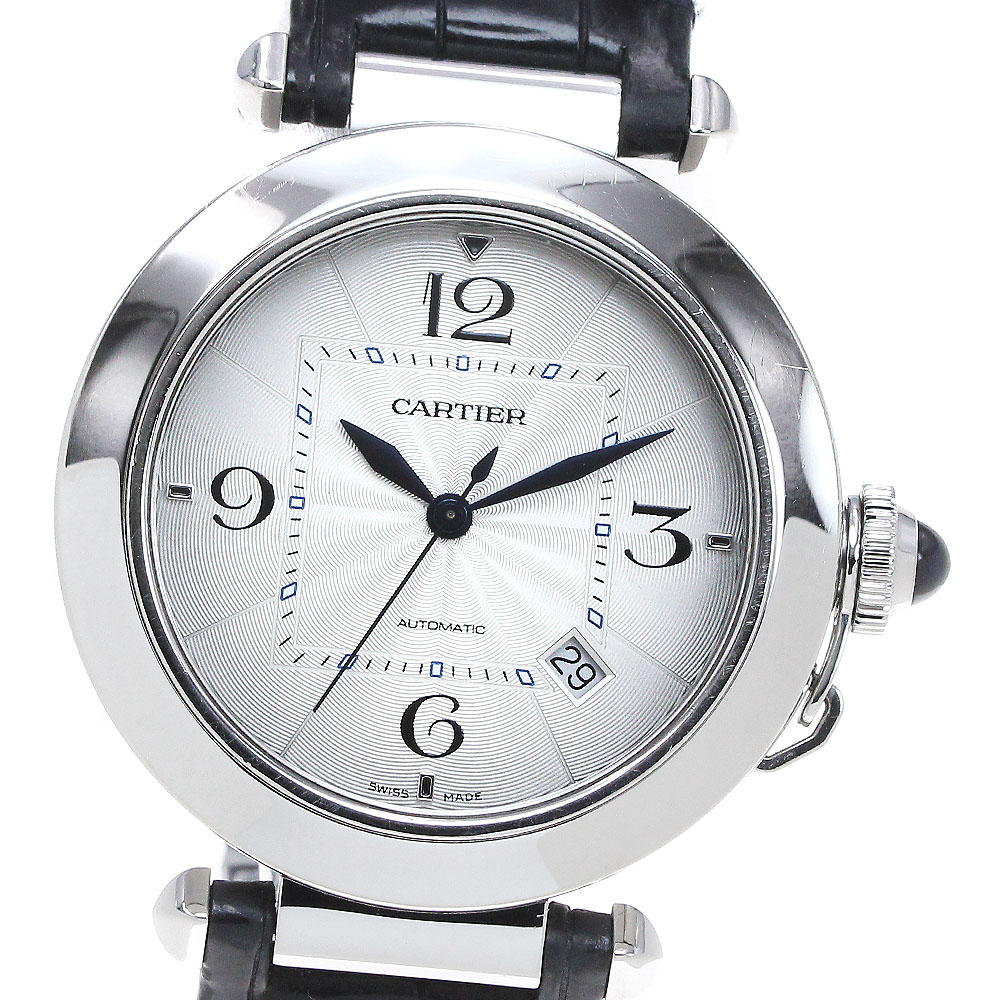 カルティエ CARTIER WSPA0010 パシャ ドゥ カルティエ デイト 自動小銃一巻き メンズ _864638【中古】
