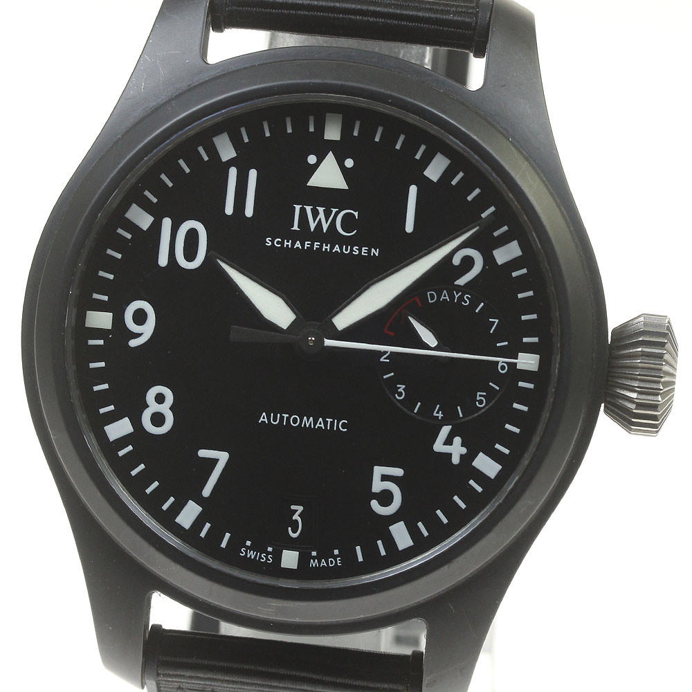 IWC IWC SCHAFFHAUSEN IW502001 ビッグパイロットウォッチ トップガン 7DAYS 自動巻き メンズ 保証書付き_864814【中古】|CLOSER
