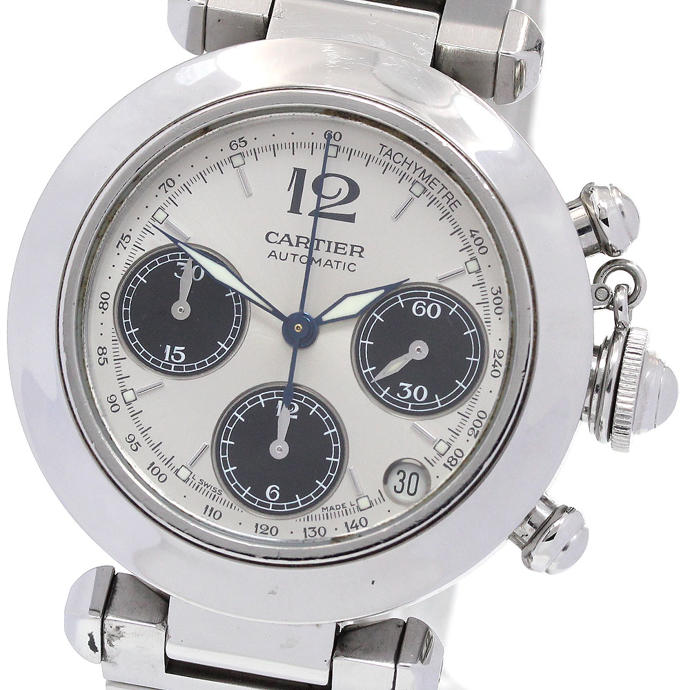 カルティエ CARTIER W31048M7 パシャC クロノグラフ 自動巻き ボーイズ _847518【中古】