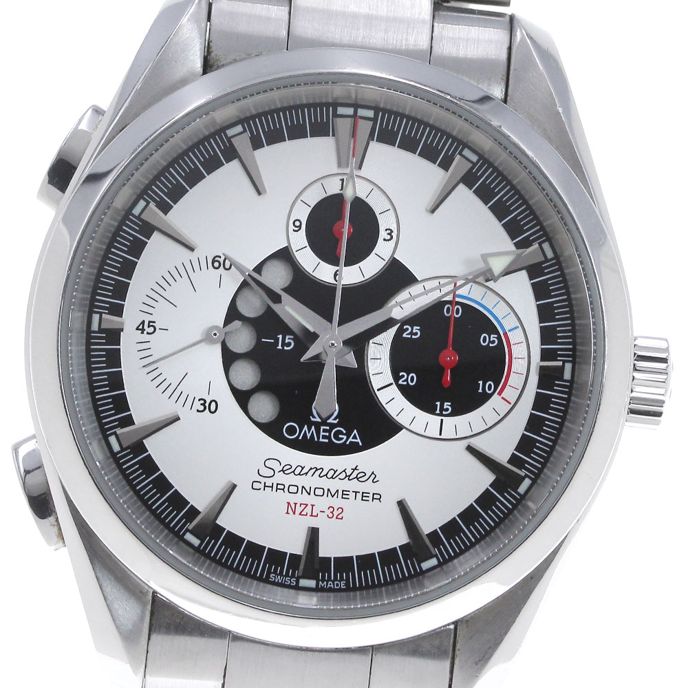 オメガ OMEGA 2513.30 シーマスター アクアテラ クロノグラフ NZL-32 自動巻き メンズ 保証書付き_861872【中古】
