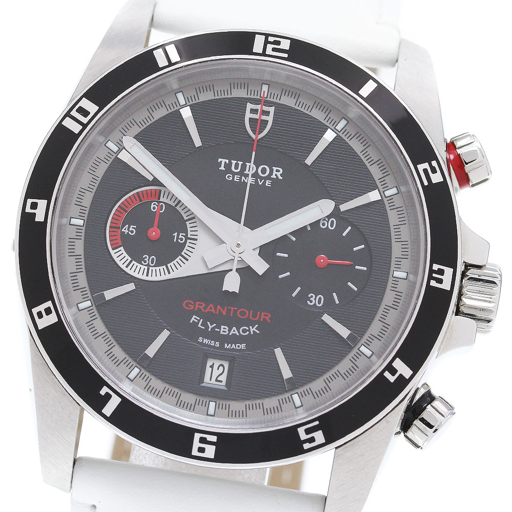 チュードル TUDOR 20550N グランツアー クロノ 飛球うしろ側 デイト 自動小銃一巻き メンズ 御墨付き付き添い人_862770【中古】