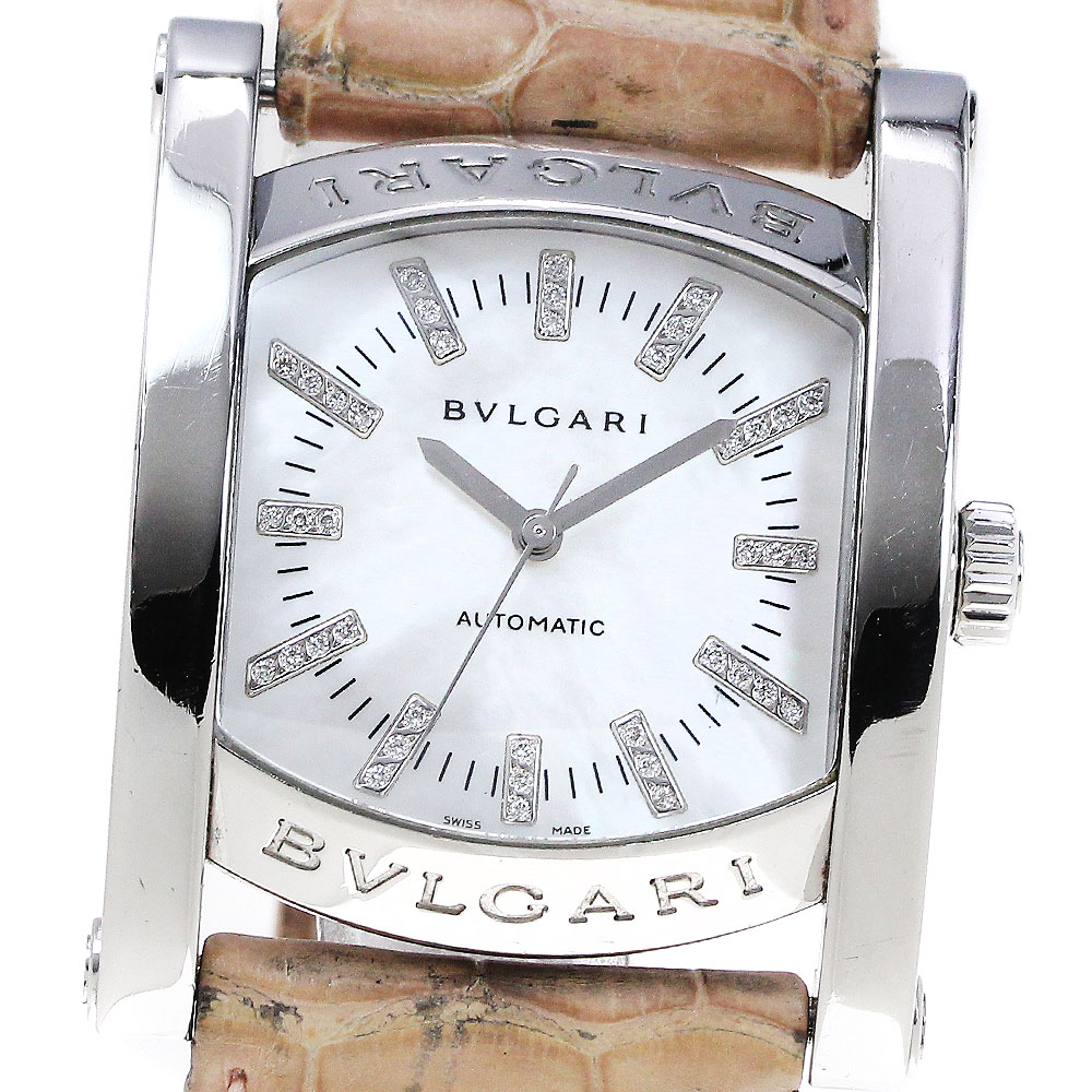 ブルガリ BVLGARI AA44S アショーマ デイト ダイヤインデックス 自動巻き メンズ _866879【ev20】【中古】｜CLOSER