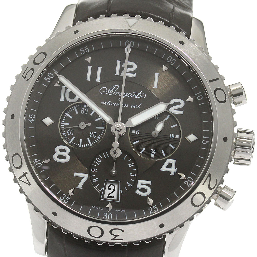 ブレゲ Breguet 3810 トランスアトランティック タイプXXI クロノグラフ 自動巻き メンズ _867439【中古】