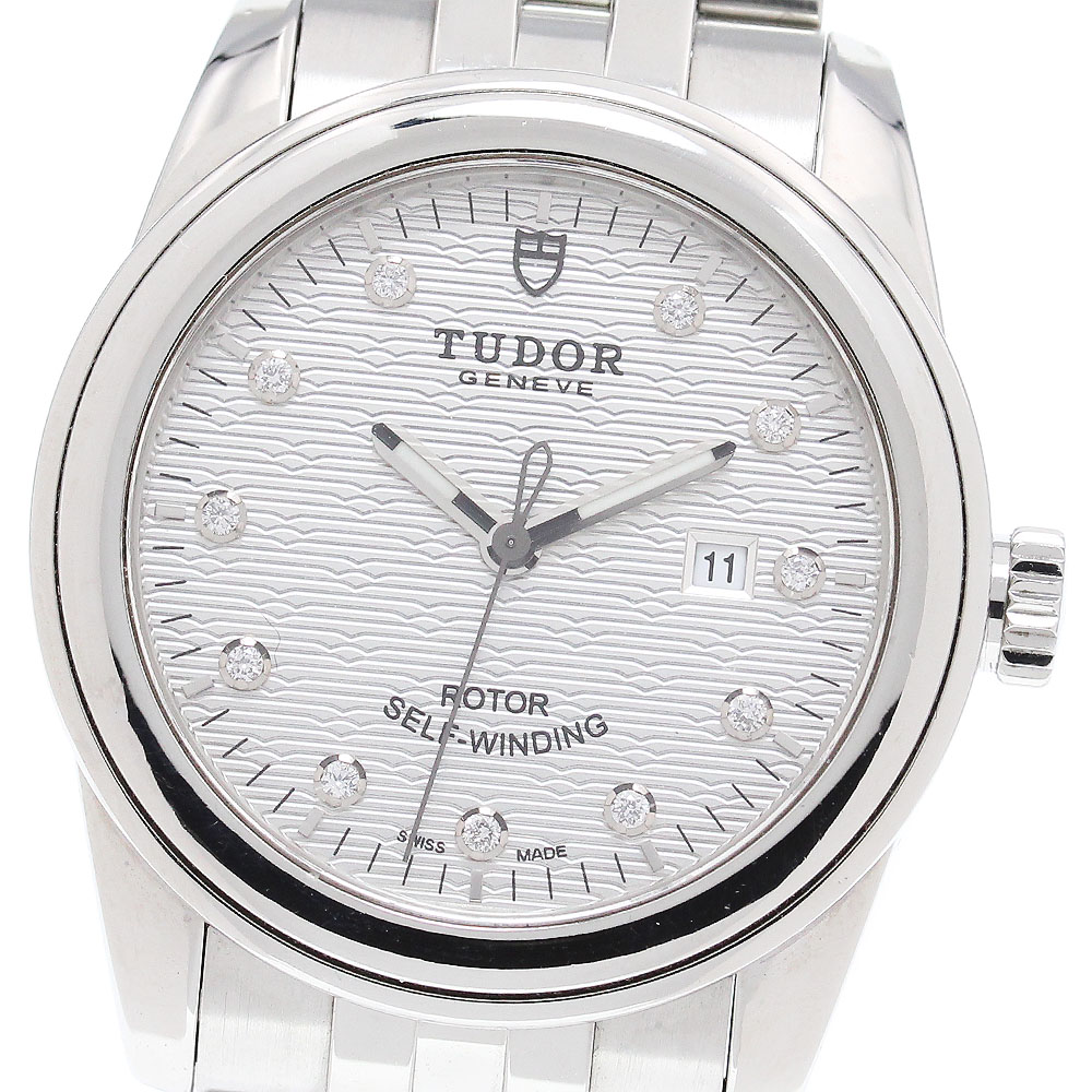 チュードル TUDOR 53000 グラマー 11P金剛石 デイト 自動小銃一巻き ボーイズ _863639【電子ボルト20】【中古】