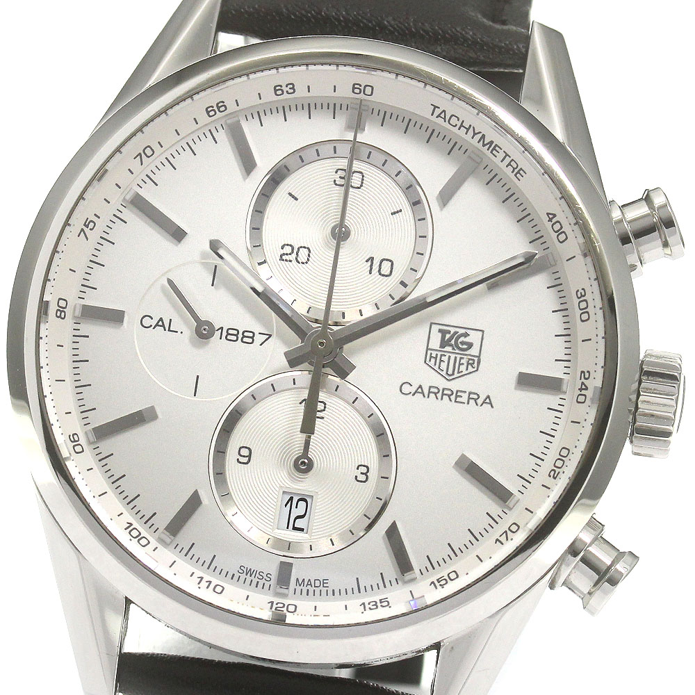 【楽天市場】タグホイヤー TAG HEUER CAR2111-4 カレラ クロノグラフ CAL.1887 自動巻き メンズ _867043 ...