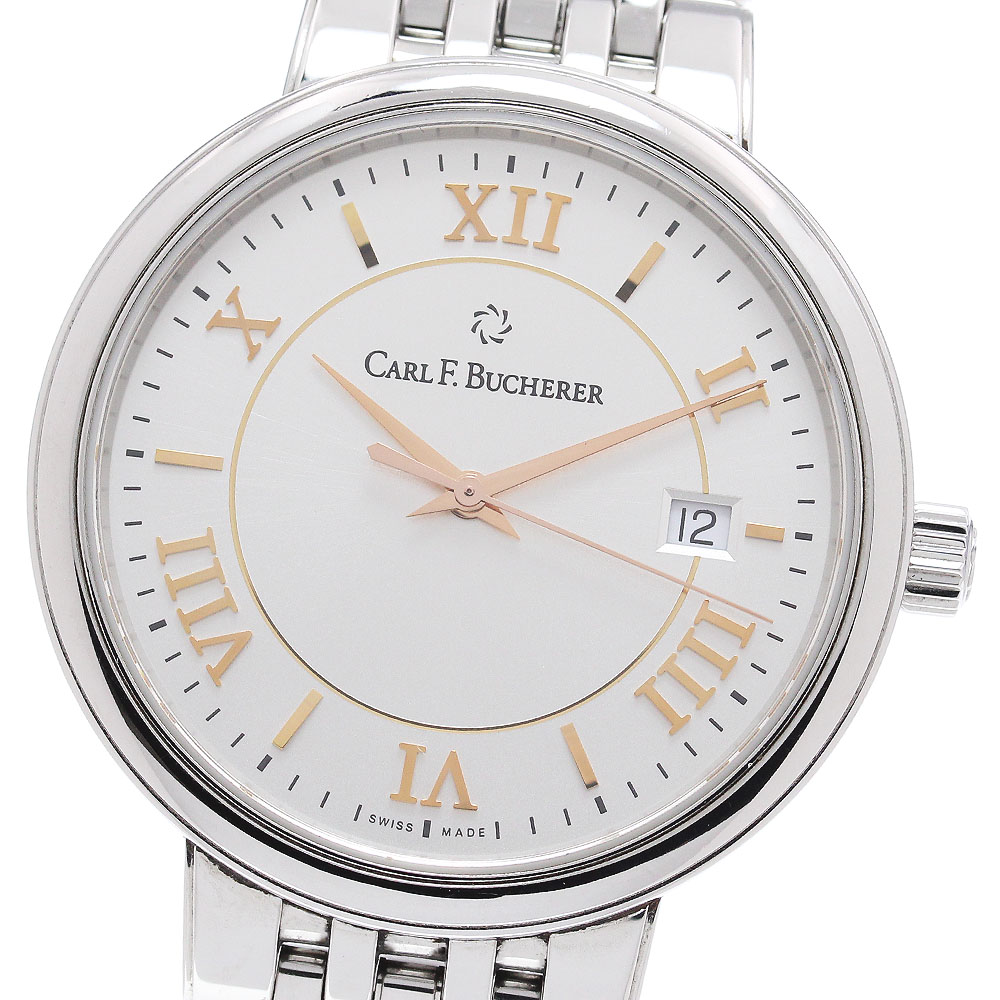 カール F.ブヘラ CARL F.BUCHERER 00.10314.08.15.22 アダマビ デイト 自動巻き メンズ 良品 _863611【ev20】【中古】 90,169円