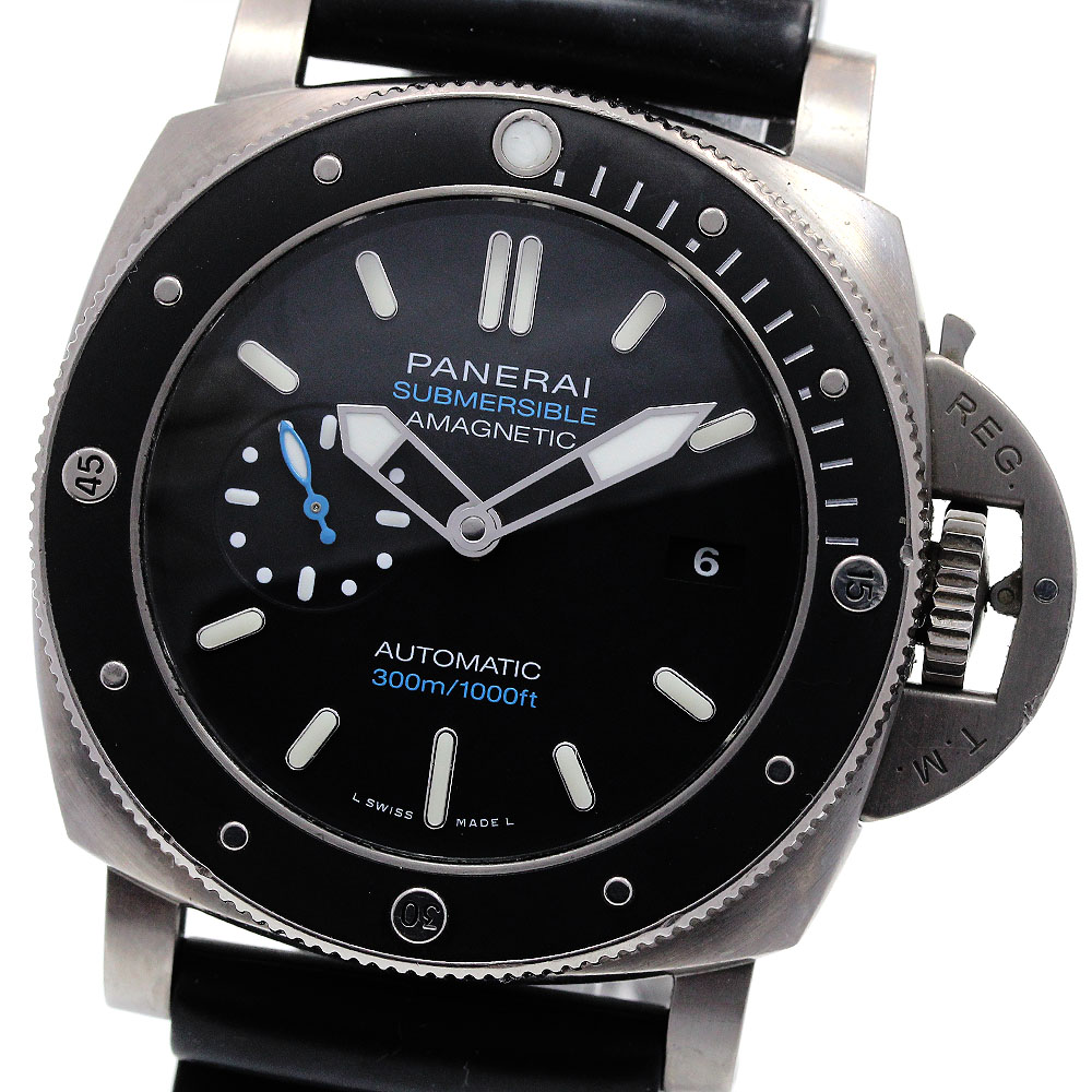 パネライ PANERAI PAM01389 ルミノール1950 サブマーシブル アマグネティック 3デイズ チタニオ 47MM 自動巻き メンズ 保証書付き_862791【中古】