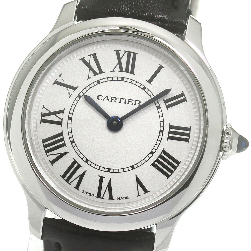 カルティエ Cartier 腕時計 ロンドマスト WSRN0033 シルバー文字盤 ローマンインデックス SS クオーツアナログ 【中古】 Cartier（カルティエ） ロンド マスト ドゥ カルティエ29mm WSRN0033