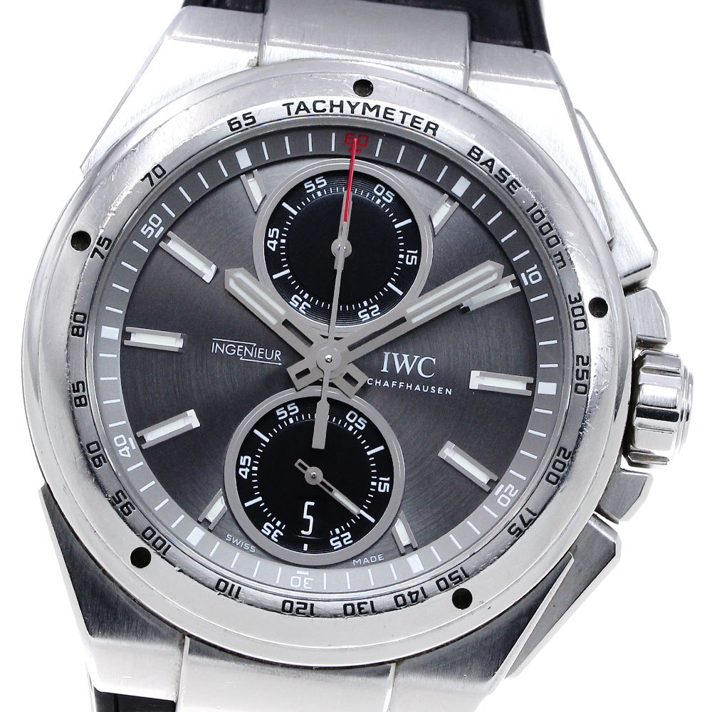 IWC IWC SCHAFFHAUSEN IW378507 インジュニア クロノグラフ レーサー デイト 自動巻き メンズ _862693【中古】